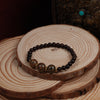 Red Sandalwood Three  Eyes Dzi Bead Bracelet