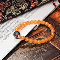 Large Seven Beads Amber Bracelet