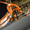 Nine-eyed Dzi Bead Jade Bracelet