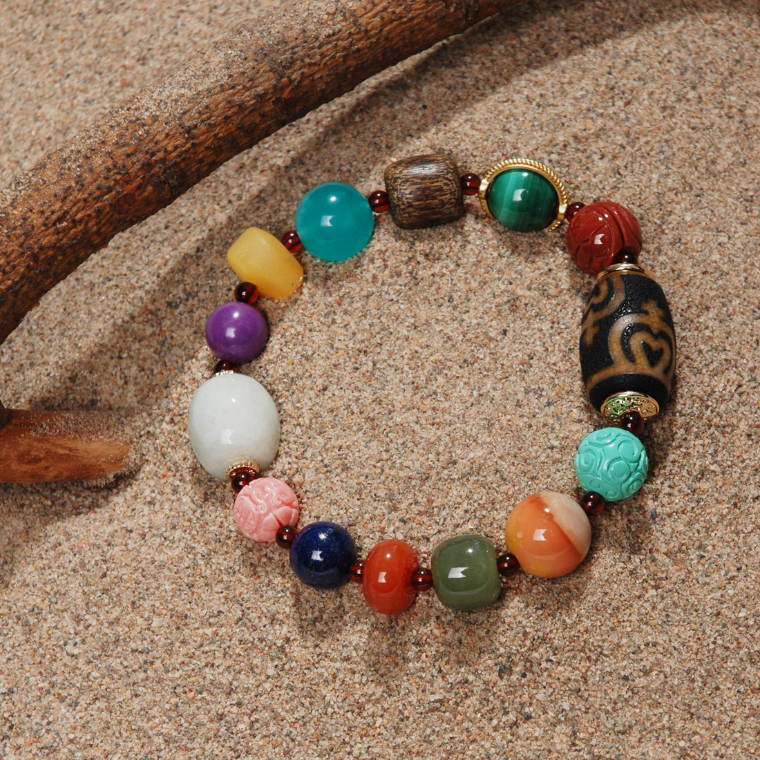 Dzi Bead Duobao Bracelet
