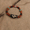 Lightning Five Eyes Dzi Bead Bracelet