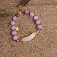 Kunzite Hetian Jade Bracelet
