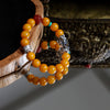 Old Amber Silver Pixiu Bracelet
