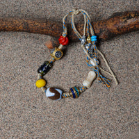 Agate Dzi Bead Bracelet