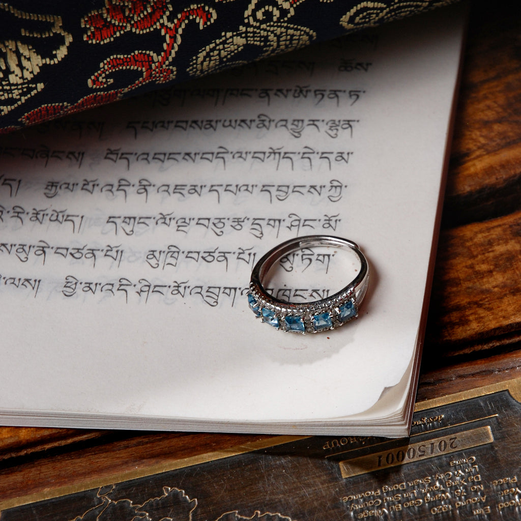 Topaz Row Ring
