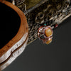 Amber Square Ring