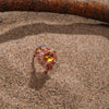 Blue Amber  Ring