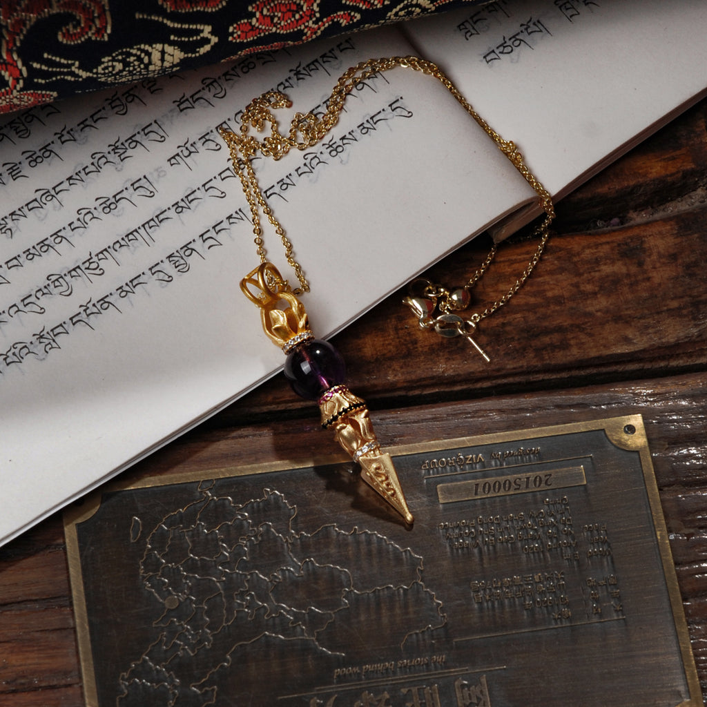 Amethyst Vajra Necklace
