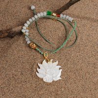 White shell phoenix nine pendant