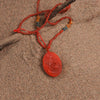 Saffron Flower Sweater Chain Necklace