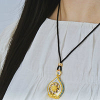 Amber Ghau Prayer Box Necklace