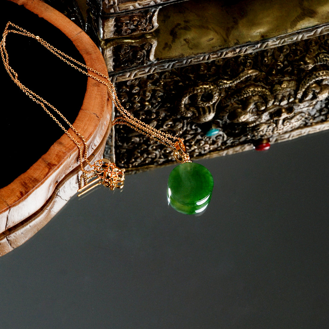 Hetian Jasper Nothing Necklace