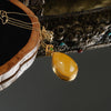 Amber jasper drop pendant