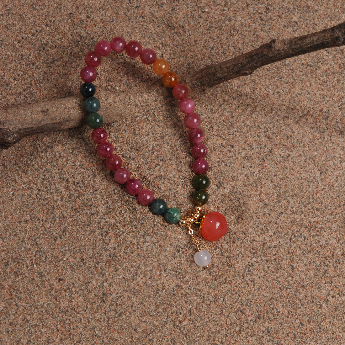 Tourmaline Peach Bracelet