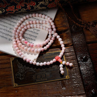 Pink Shell Four-Loop Bracelet