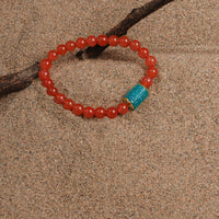 South red agate & Amazonite Bracelet
