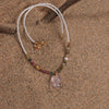 Tourmaline Powder Crystal Phoenix Nine Pendant