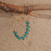 Amazonite round clavicle chain