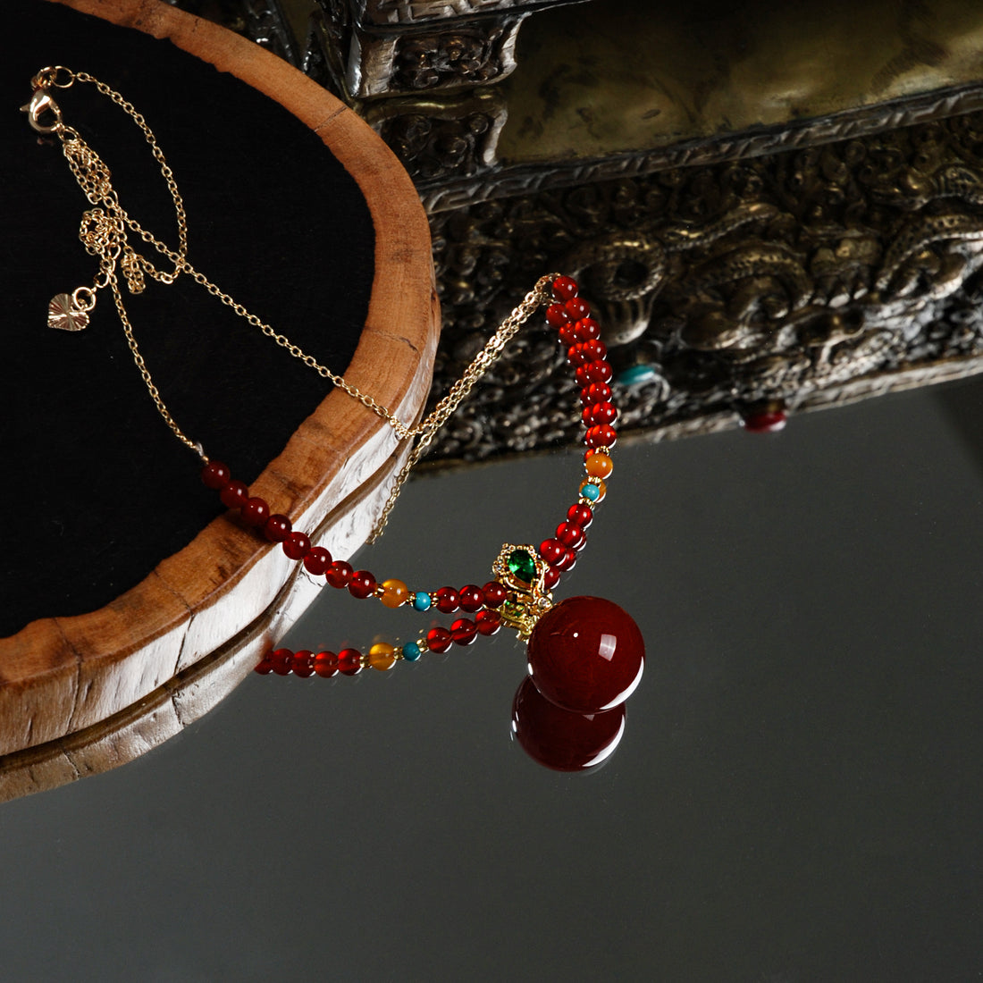 SouthRed Agate Pendant