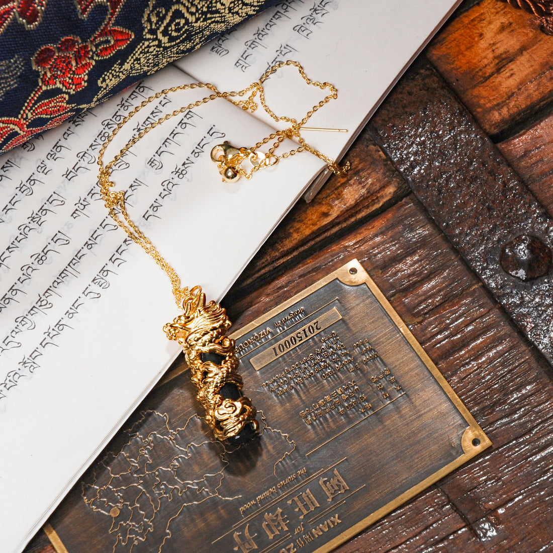 Dragon Black Jade Necklace
