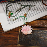 Pink Shell Nine Tailed Fox Pendant