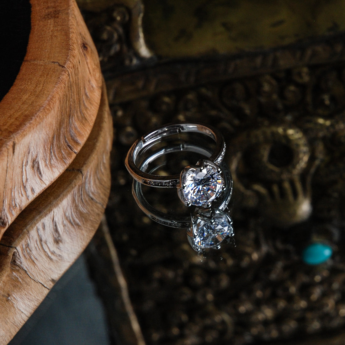 W Shape Diamond Ring