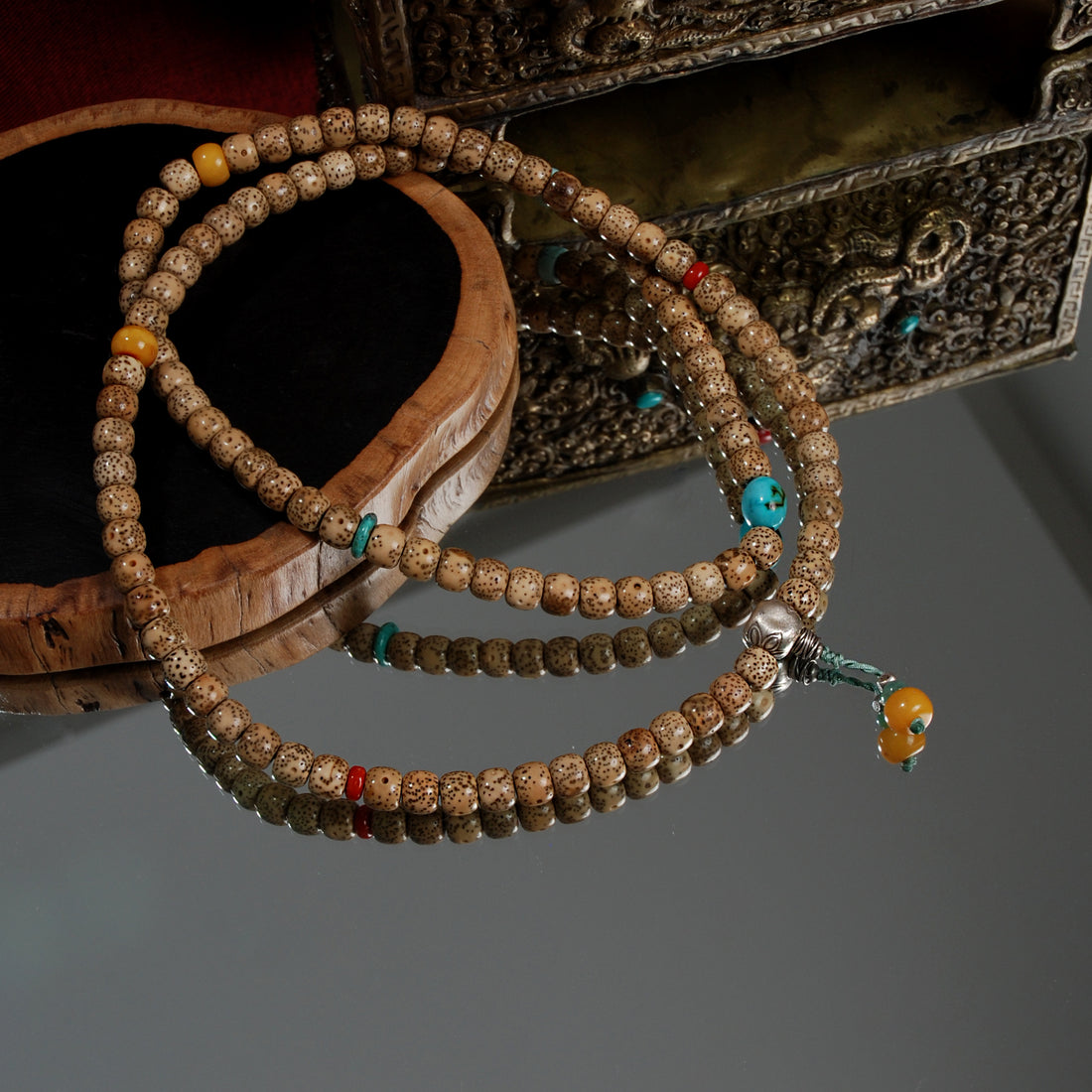 Star and Moon Bodhi Beads