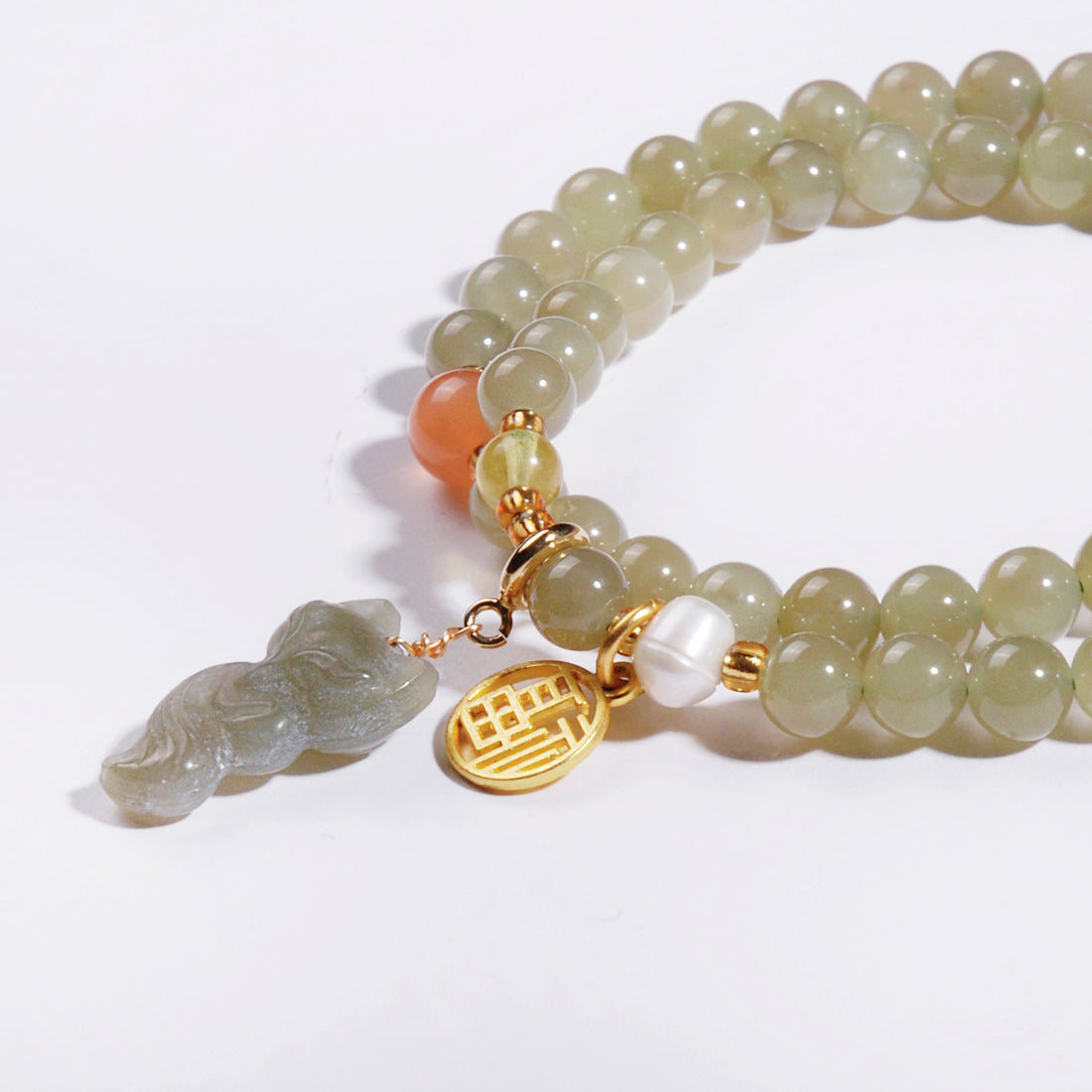 Hetian Jade Fox & Pearl Bracelet - BTSAN PO