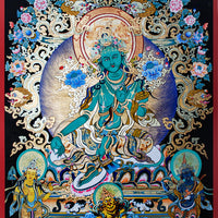 Sang Jiejia Bodhisattva Green Tara