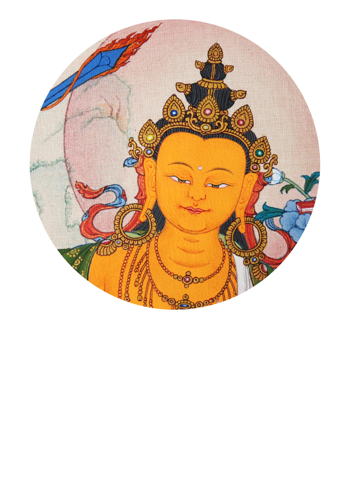 Year Of The Rabbit Zodiac Guardian Thangka (Manjushri Bodhisattva)